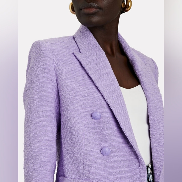 L'Agence Brooke Double-Breasted Crop Blazer - Picture 2 of 14